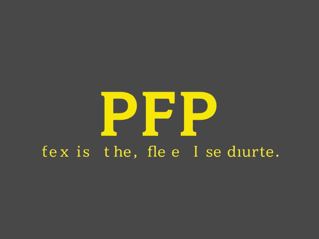 Display image for Pfp meaning in text